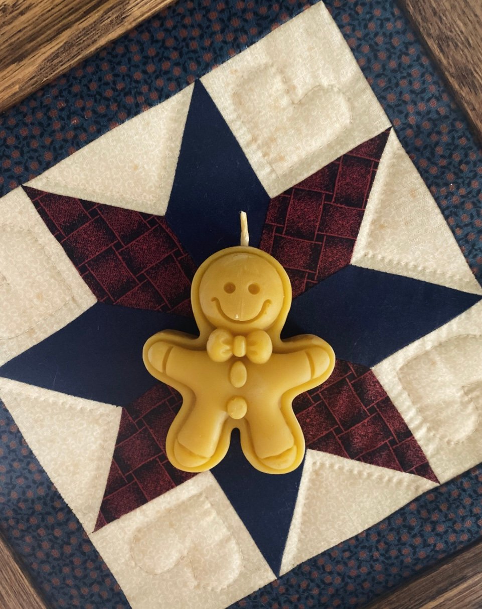 Gingerbread Man Candle