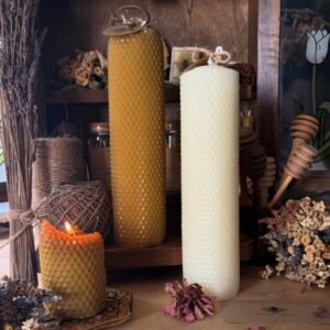 Honeycomb Pillar Candle