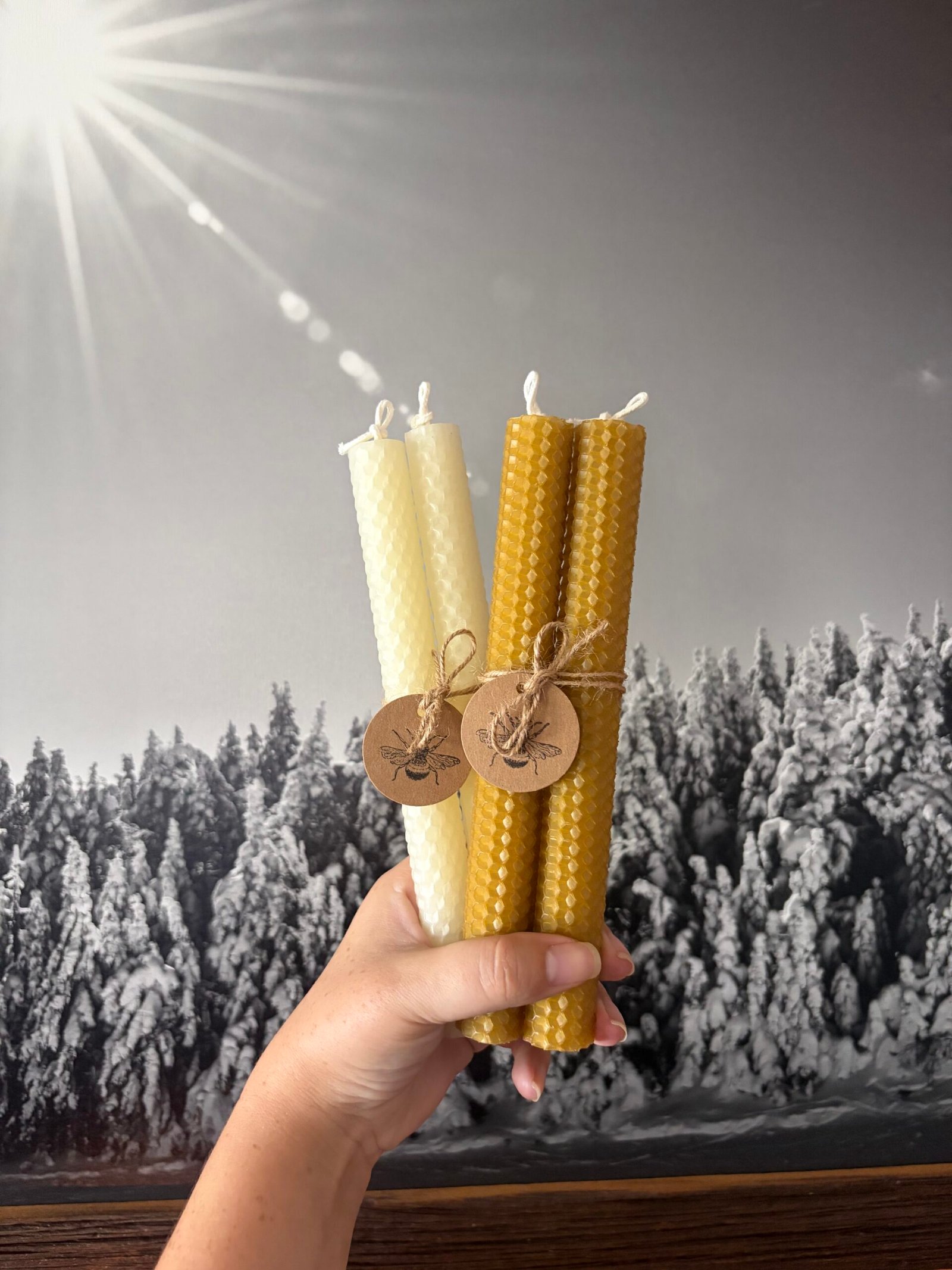 Honeycomb Taper Candles