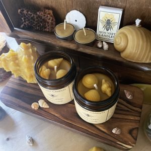 4oz Seashell Beeswax Candle