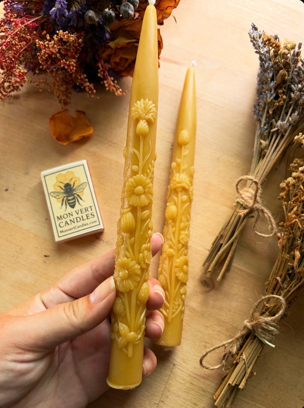 Wildflower Taper Candles - Image 2