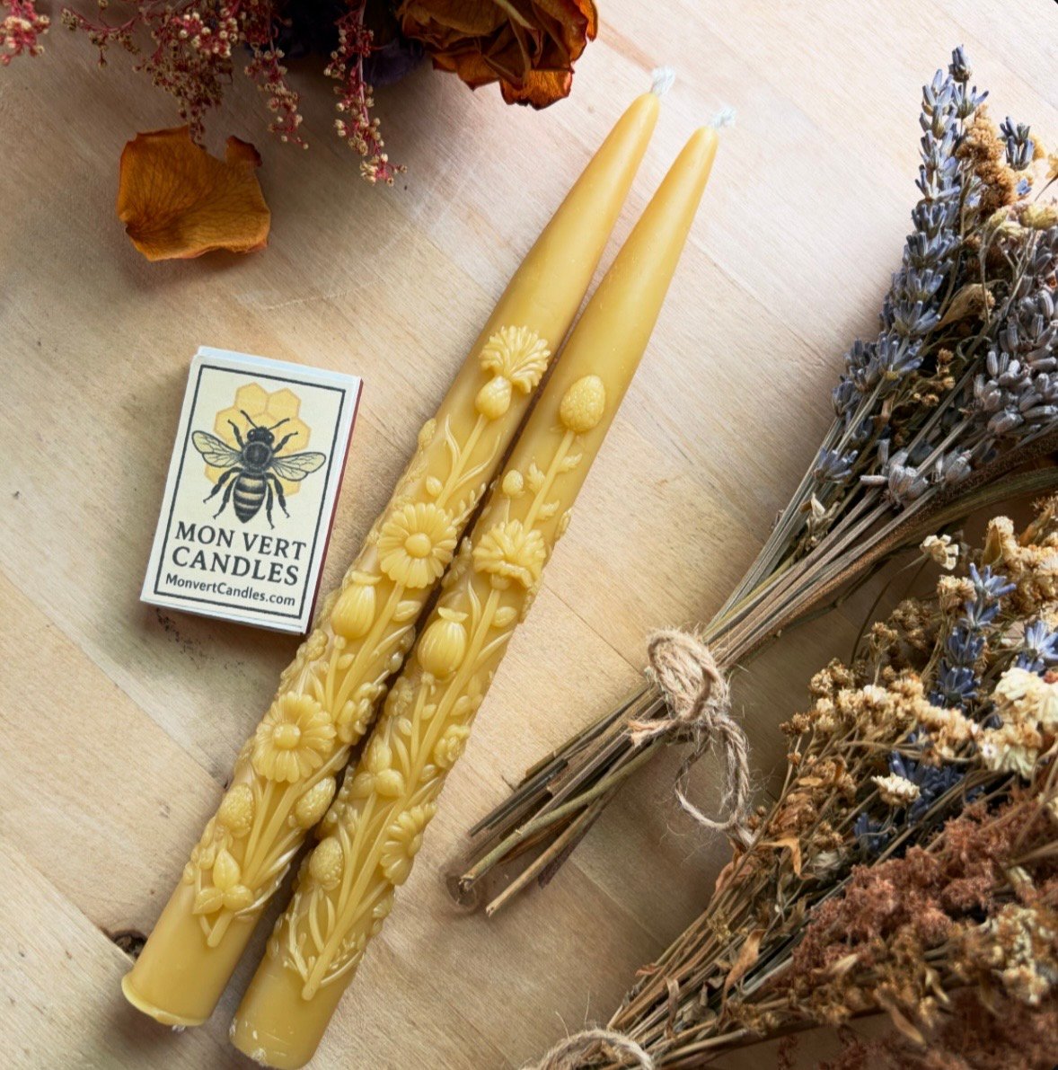 Wildflower Taper Candles