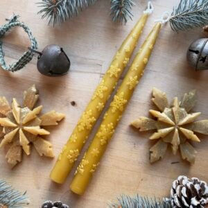 Snowflake Taper Candles